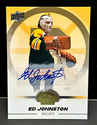Ed Johnston 2023-24 Upper Deck Boston Bruins Centennial Box Set Auto SP #43 • $249.95