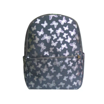 Womens Retro Vintage Canvas Butterfly Print Backpack School Rucksack Travel Bag • £8.79