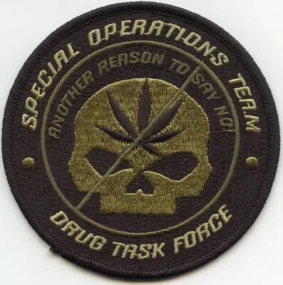 DEA SPECIAL OPS DRUG TASK FORCE Marijuana WASHINGTON DC Green POLICE PATCH • $16.97