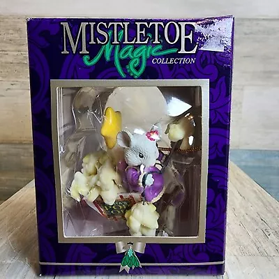 Mistletoe Magic Collection Christmas Ornament Mouse Stringing Santa’s Popcorn   • $10