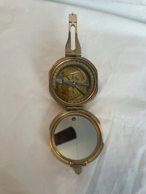 £41.17 • Buy Brass NATURAL SINE Maritime Compass Jack Sparrow Pirates Treasure Finder VTG