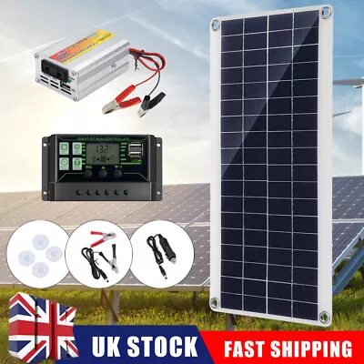 Car Camper Outdoor 80W Solar Panel Kit With 60A Solar Controller Power Inverter  • £34.99