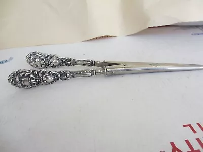 Vintage Sterling Silver Victorian Hair CURLER Mustache CURLER • $42.44