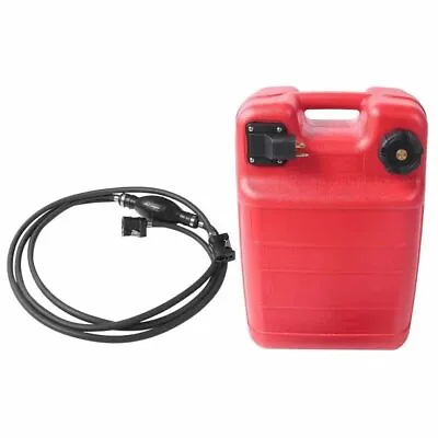 24L Outboard Fuel Tank With Gauge & Fuel Line Hose For Yamaha Outboard Motor • $108.99