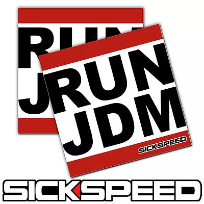 2pc Run Jdm Dmc Spoof Parody Vinyl Sticker Decal Stickerbomb Bomb Funny Spoof B • $8.88
