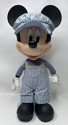 DisneyStore Talking Mickey Mouse Train Conductor Pull String Doll 12”Phrases • $16.99
