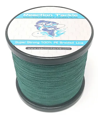 Reaction Tackle Braided Fishing Line / Braid - Moss Green 4 And 8 Strands • $99.99