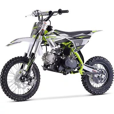 MotoTec X2 110cc 4-Stroke Gas Dirt Bike Green • $1199