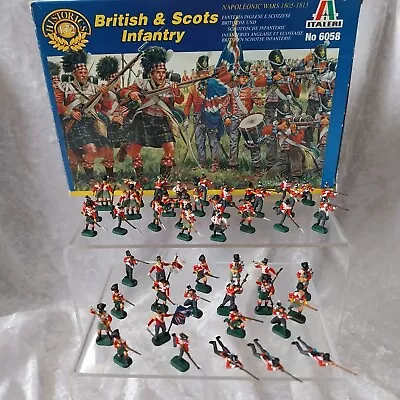 Italeri British And Scots Infantry Napoleonic Wars - 1/72 Set 6058 -  PAINTED • £7.50