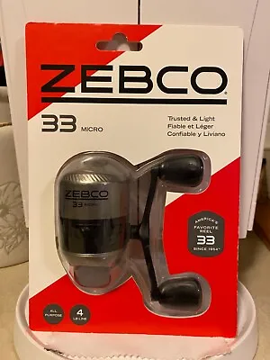 Zebco 33 Micro Spincast Reel 4lb -Pre-Spooled - Metal Gears-Quick Set-Bite-Alert • $19.99