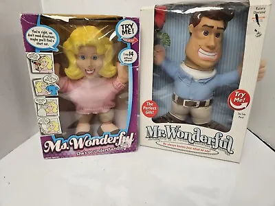 MR. WONDERFUL And MS WONDERFUL Dolls New In Boxes • $49.99