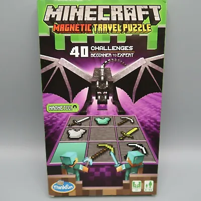Minecraft Magnetic Travel Puzzle 40 Challenges From Beginner To Expert  • $17.09