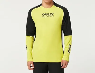 Oakley Factory Pilot Mtb Ls Jersey II Black/Sulphur NWT  • $50