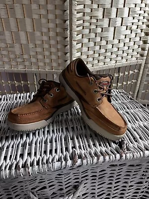 Musto Nubuck Leather Sailing Boat Shoes Size UK 6 Grip Deck Soles • £22.50