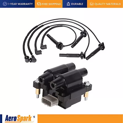 Set Of 1 Ignition Coil + Wire Set For 2009-2011 Subaru Impreza Forester H4 2.5L • $76.64