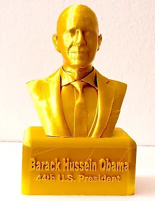 9  Collectible Silk Gold Bust On Gold Base Statue Of The 44th U.S. President • $156