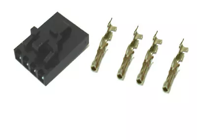 2543 2520 2.54mm 4-Pin Mini Latch Male Lock PCB Connector Crimp Terminal 30 Set • $7.96