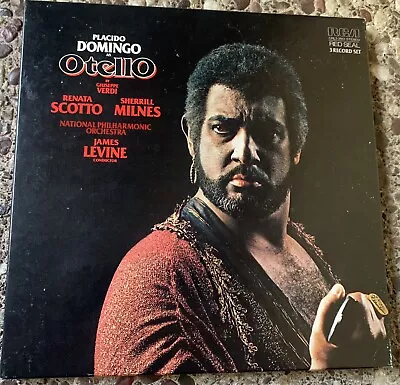 VERDI OTELLO-Autographed By PLACIDO DOMINGO 3-LP'S • $70