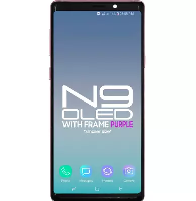 LCD With Touch + Frame After Market OLED For Samsung Note 9 Purple -Smaller Size • $72.15