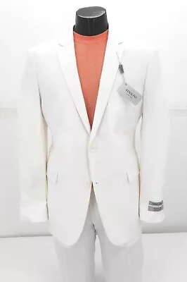 Adolfo Men's Original White  100% Linen 2B Suit $149.99 • $149.99