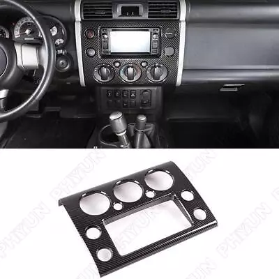 Carbon Fiber Look Stereo Navigation Panel Frame Trim For Toyota FJ Cruiser 07-21 • $65.33