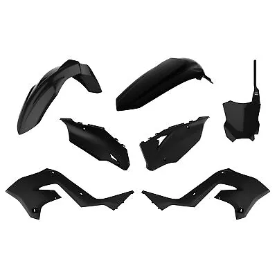 Polisport Kawasaki Kx125 03-05 Kx250 Complete Black Restyle Plastic Fender Kit • $165.95