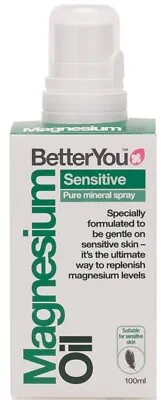 BetterYou Magnesium Oil 100 Ml | 3 Formulas | Joint Original Sensitive | Pure • £16.99