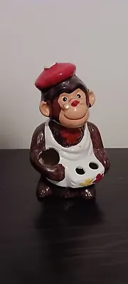 Vintage Ceramic Monkey Nut Cracker Set Holder Only 7.5  Tall No Cracker Utensils • $15