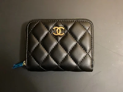$244.99 • Buy Chanel Wallet Classic Caviar Leather Zip Coin Purse Card Holder/No Box Pls Read