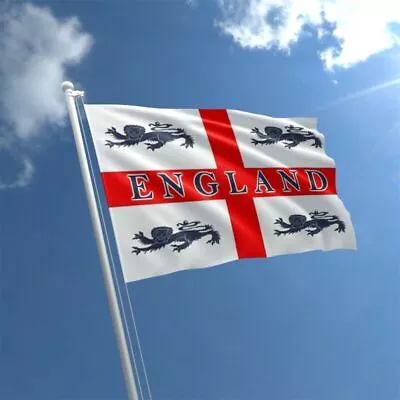 5X3FT English England Football Flag ST GEORGE Cross Flag 2022 World Cup Football • £3.49