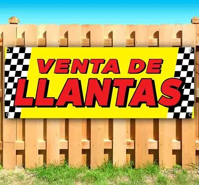 VENTA DE LLANTAS Vinyl Banner Flag Sign Many Sizes TIRES SPANISH RETAIL • $31.09