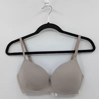 Victoria's Secret PINK Bra Women's 34D Taupe Gray Lightly Lined Wireless- Read • $11.69