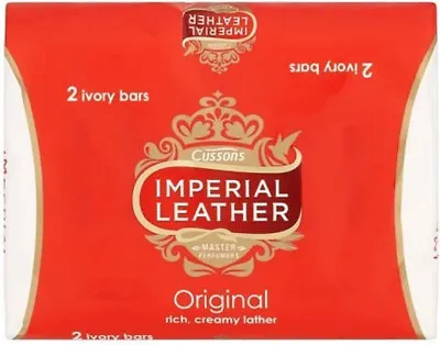 Imperial Leather Original /Leather Gentle Bar Soap2 X 100g • £3.99