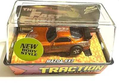 Johnny Lightning Traction Fast And The Furious Orange Mazda Rx7 Ho Slot Car Mib • $34.95