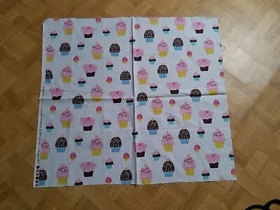 Cupcake Party Michael Miller Cotton Fabric Quilting Craft Sewing 55x51 Cm New  • £1.99