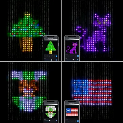 540 LED App Control Curtain Light Christmas Lights Window Decor Outdoor Indoor • $68.90