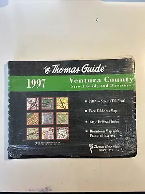 1997 - The Thomas Guide Ventura County Street Guide & Directory New - Map Book • $25