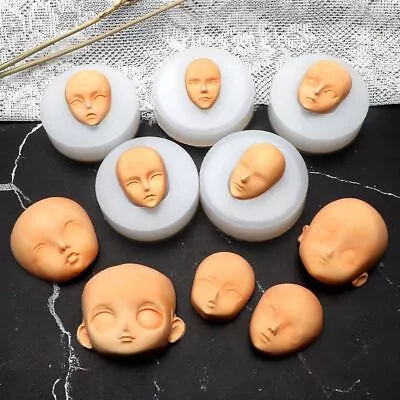 Face Shape Silicone Molds DIY Various Head Face Makeup Chocolate Fondant Molds 1 • $12.04
