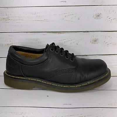 Dr. Martens Doc 8053 Oxford Low Boots Mens Size 10 Black Leather Classic Casual • $39.99