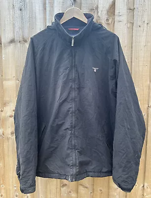 Gant Mid Length Black Full Zip Jacket - XXL • £16.99