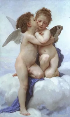 Stunning Vintage Bougeuereau Victorian Angel Painting PrInt Heavy Fine Art Paper • $14.95