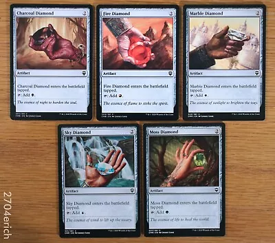 Set Of 5 Diamond Mana Artifacts Commander Legends *NM* (English MTG Fire Sky) • $2.65