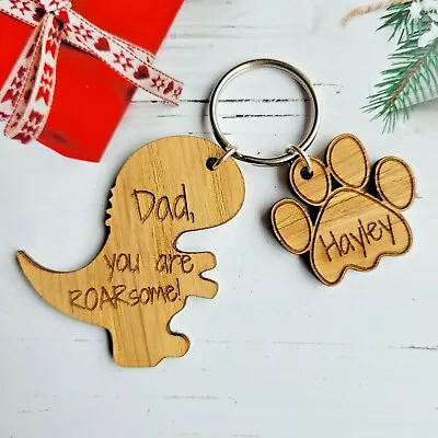 Personalised Gifts Keyring Gift Dad Grandad Christmas Stocking Birthday Bag #A • £2.95