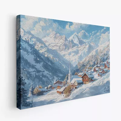 Appealing Mountain Design 2 Horizontal Canvas Wall Art Prints Pictures • $58.99