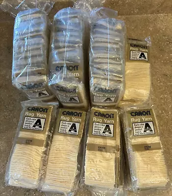 Lot 61 Caron Rug Yarn Cream Acrylic 320 Pcs/pack **new** • $39.99