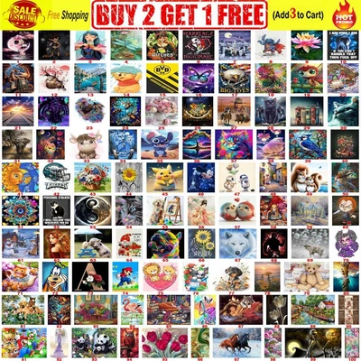 $9.98 • Buy 5D DIY Diamond Painting Embroidery Cross Craft Stitch Arts Kit Mural Home Decor