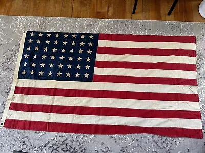 Vintage American Flag 3x5 48 Stars USA Stars And Stripes WW2 Era Pre 1959 33x58” • $59.99