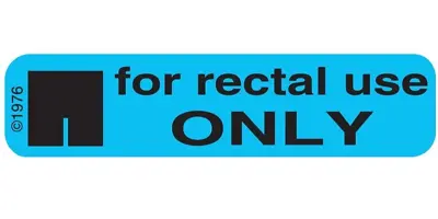 25 Pack  For Rectal Use Only  Sticker April Fool Joke Decal Stickers 9/16  X 3/8 • $1.95