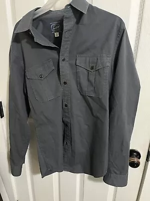 J. Crew Slim Men's Shirt M Long Sleeve Gray  Button Up • $14.99