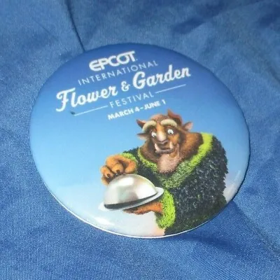 EPCOT Beauty & Beast Disney Cast Member Exclusive Button/Pin Magnetic Back • $39.99